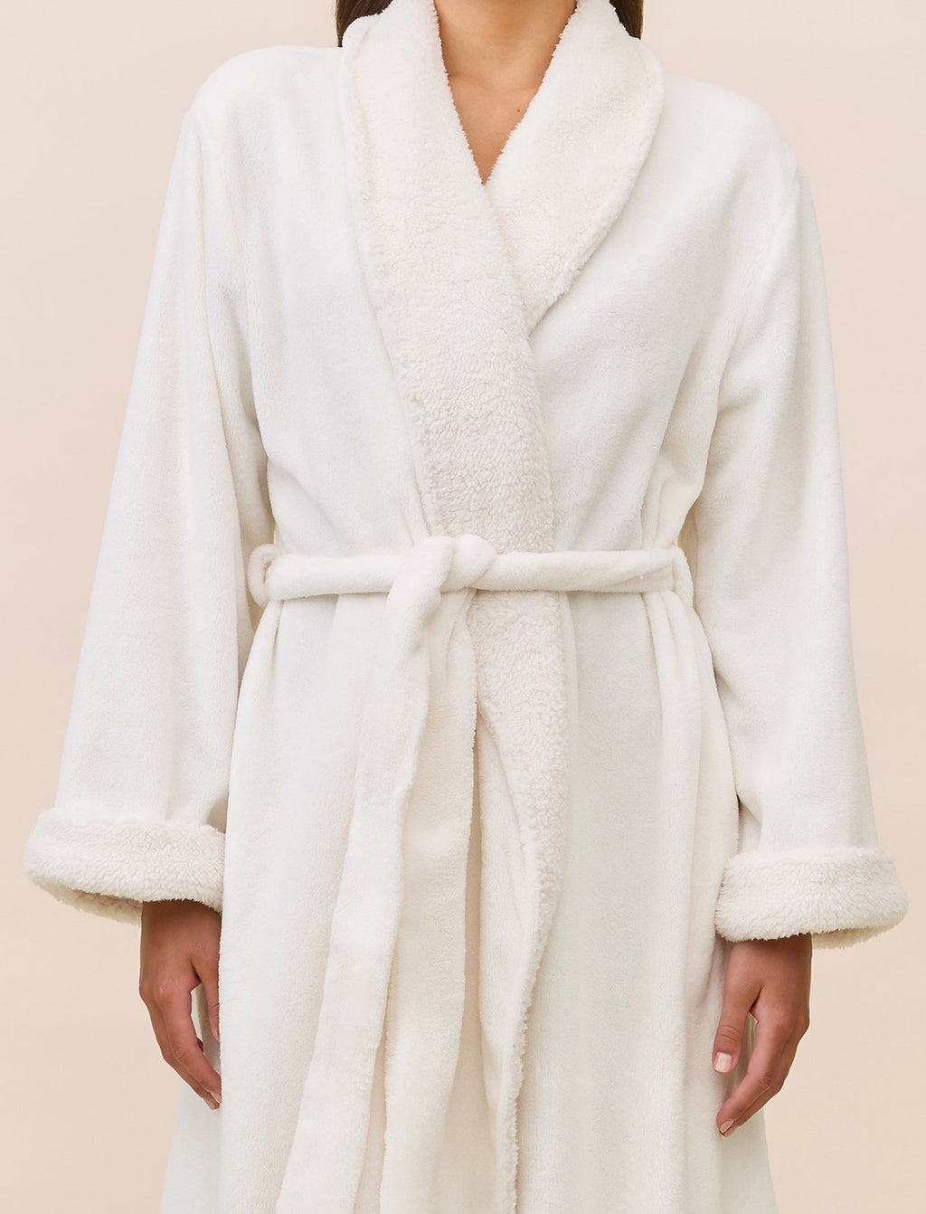 Plush Sherpa Robe & Sleep Mask