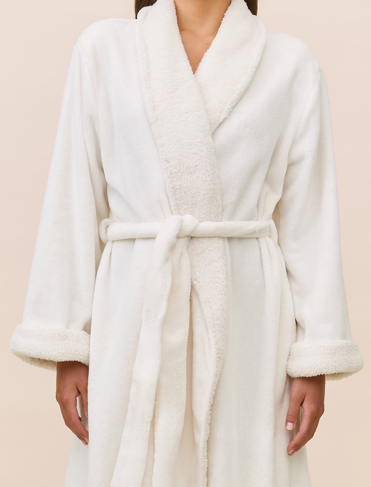 Plush Sherpa Robe & Sleep Mask
