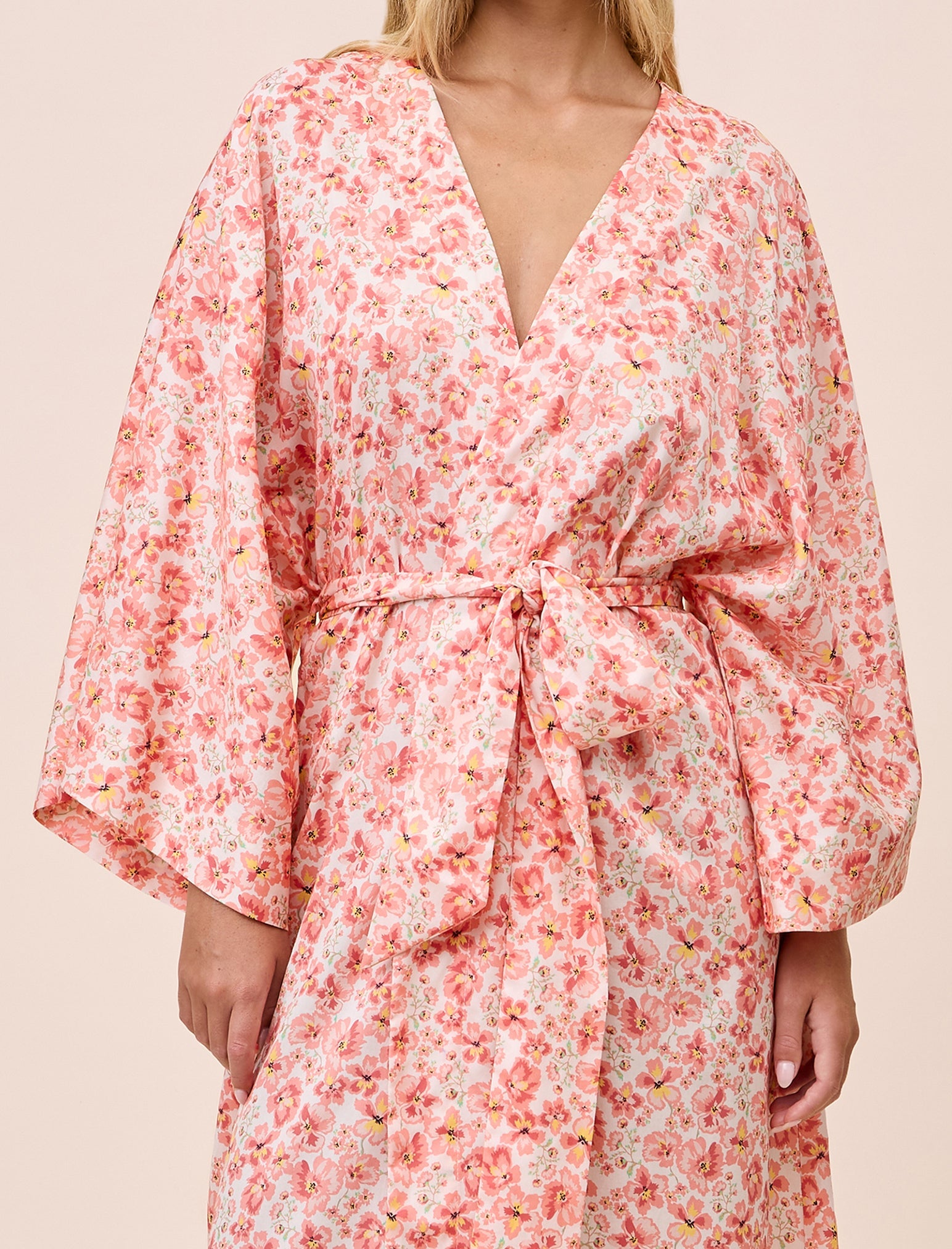 Molly Sims Cotton Kimono Maxi Robe